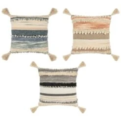 B&M Esme Stripe Woven Cushion - Mono 7 B&M Esme Stripe Woven Cushion - Mono -Cozy Living Home Store 380483 380610 380760 esme stripe woven cushion main 1