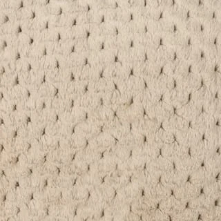 B&M Waffle Faux Fur Cushion - Natural 4 B&M Waffle Faux Fur Cushion - Natural - Image 2