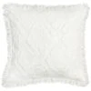 B&M Amara Waffle Geo Cream Cushion -Cozy Living Home Store 380642 amara cream waffle geo cushion front