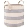 B&M Perissa Nordic Striped Basket - Blue & White
