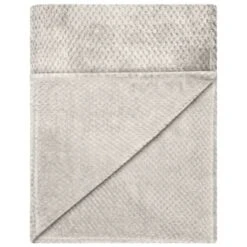 B&M Waffle Throw - Silver -Cozy Living Home Store 383149 home collection supersoft waffle throw