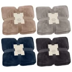 Heritage Collection Aspen Faux Fur Throw - Charcoal -Cozy Living Home Store 383178 383180 383182 383183 aspen throw group 2