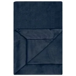 Heritage Collection Aspen Faux Fur Throw - Navy -Cozy Living Home Store 383180 aspen throw navy1