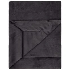 Heritage Collection Aspen Faux Fur Throw - Charcoal -Cozy Living Home Store 383182 aspen throw charcoal 2
