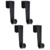 B&M Velvet Overdoor Hooks 4pk - Black 2 B&M Velvet Overdoor Hooks 4pk - Black -Cozy Living Home Store 383665 4 velvet non slip over door hooks black 2