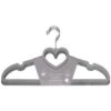 B&M Velvet Heart Shaped Hangers 8pk - Grey 1 B&M Velvet Heart Shaped Hangers 8pk - Grey -Cozy Living Home Store 383671 8pk velvet shaped hangers hearts grey 2