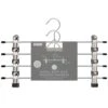 Metal Soft Grip Clip Hangers 4pk -Cozy Living Home Store 383689 4pk metal soft grip trouser hangers 2