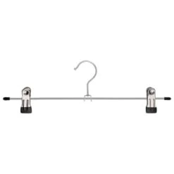 Metal Soft Grip Clip Hangers 4pk 6 Metal Soft Grip Clip Hangers 4pk -Cozy Living Home Store 383689 4pk metal soft grip trouser hangers 3