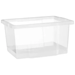 B&M Clear Storage Boxes With Lids 3pk 20L -Cozy Living Home Store 384092 20l lidded box 3pk 2