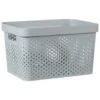 B&M Large Rectangular Spot Storage Basket - Grey 2 B&M Large Rectangular Spot Storage Basket - Grey -Cozy Living Home Store 384188 rectangular large spot basket grey