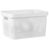 B&M Large Rectangular Spot Storage Basket - White -Cozy Living Home Store 384198 rectangular large spot basket white