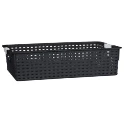 B&M Set Of Three Storage Baskets - Black -Cozy Living Home Store 384207 3pk storage boxes black 2