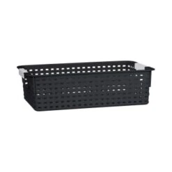 B&M Set Of Three Storage Baskets - Black -Cozy Living Home Store 384207 3pk storage boxes black 5