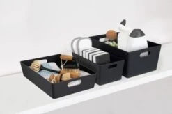 Soho Storage Tub 10 X 30 X 10cm - Graphite -Cozy Living Home Store 384312 384322 384405 soho box graphite group 1