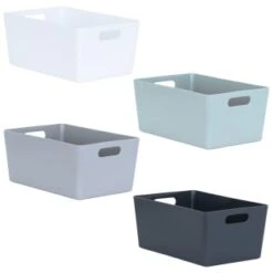 Soho Storage Tub 11 X 25.5 X 17cm - White -Cozy Living Home Store 384323 soho size e box 11x25 5x17cm group