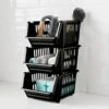 3 Tier Storage Baskets - Black -Cozy Living Home Store 384963 3 tier stacking baskets black