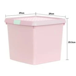 B&M Waffle Clip Box Storage Cube 14L - Dusty Pink -Cozy Living Home Store 384965 dusky pink 14l waffle clip box cube 2