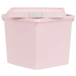 B&M Waffle Clip Box Storage Cube 14L - Dusty Pink -Cozy Living Home Store 384965 dusky pink 14l waffle clip box cube 3