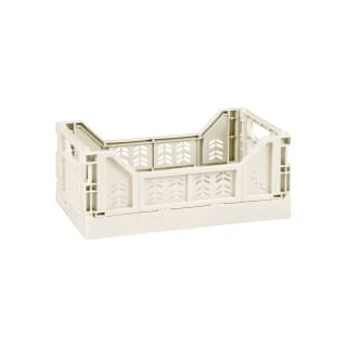 Mini Stacking Fold Flat Crate 22.2 X 15 X 8.7cm - Cream 3 Mini Stacking Fold Flat Crate 22.2 X 15 X 8.7cm - Cream