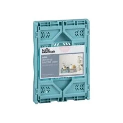 Mini Stacking Fold Flat Crate 22.2 X 15 X 8.7cm - Teal -Cozy Living Home Store 384982 home essebtials mini stacking fold flat crate soft teal