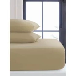 Silentnight Oatmeal Single Fitted Sheet