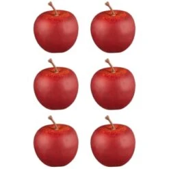 B&M Apple Decorations 6pk -Cozy Living Home Store 387538 apples 2