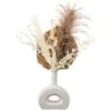 B&M Donut Vase With Dried Flowers -Cozy Living Home Store 387548 doughnut vase with dried flowers