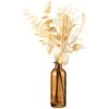 B&M Bleached Flowers In Amber Vase -Cozy Living Home Store 387550 bleached arrangement in amber glass