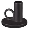 B&M Ceramic Dinner Candle Holder -Cozy Living Home Store 387555 dinner candle holder black
