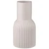B&M Cream Ribbed Vase -Cozy Living Home Store 387561 cream ribbed vase
