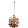 B&M Dried Flowers In Sphere -Cozy Living Home Store 387574 dried flowers in glass sphere
