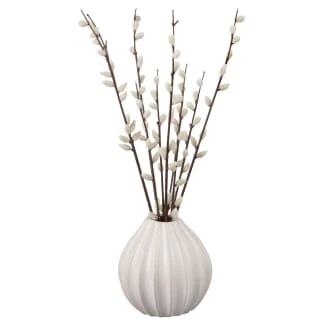 B&M Pussy Willow In White Vase 3 B&M Pussy Willow In White Vase