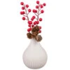 B&M White Vase With Berries -Cozy Living Home Store 387581 white vase with berries