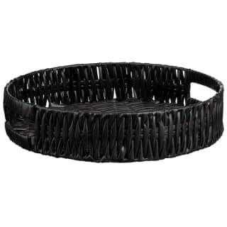 B&M Black Woven Tray 3 B&M Black Woven Tray