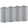 Grey Pillar Candles 4pk -Cozy Living Home Store 387750 4 pack grey pillar candles 2