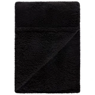 Simply Everyday Teddy Rolled Throw - Black 7 Simply Everyday Teddy Rolled Throw - Black - Image 5
