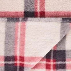 Simply Everyday Check Sherpa Throw - Red 9 Simply Everyday Check Sherpa Throw - Red -Cozy Living Home Store 388703 red check sherpa throw 4