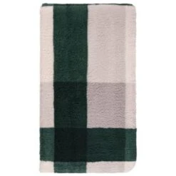 B&M Highland Green Check Sherpa Doublesided Throw 8 B&M Highland Green Check Sherpa Doublesided Throw -Cozy Living Home Store 388770 highland green check sherpa throw 2