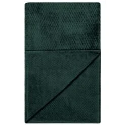 B&M Waffle Throw - Dark Green -Cozy Living Home Store 388773 waffle throw dark green