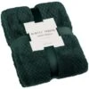 B&M Waffle Throw - Dark Green -Cozy Living Home Store 388773 waffle throw dark green 4