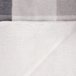 B&M Highland Mono Check Sherpa Doublesided Throw -Cozy Living Home Store 388811 highland check sherpa throw 3