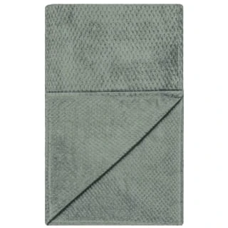 B&M Waffle Throw - Sage 5 B&M Waffle Throw - Sage - Image 3