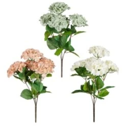 B&M Hydrangea Artificial Flower Bunch - Mink -Cozy Living Home Store 389095 hydrangea bunche group