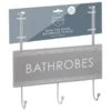 B&M Over The Door Bathroom Plaque - Bathrobes -Cozy Living Home Store 389254 overdoor bathroom plaque 3 hook bathrobes 2
