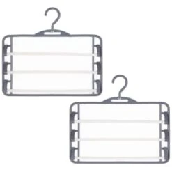 B&M Swivel Hook Trouser Hangers 2pk -Cozy Living Home Store 389260 home organisation co 2pk trouser hangers 2