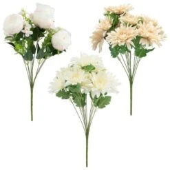 B&M Large Flower Bunch - Cream -Cozy Living Home Store 390731 large bunch group