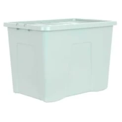 B&M Storage Box With Lid 80L - Sage