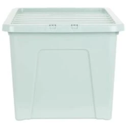 B&M Storage Box With Lid 60L - Sage 10 B&M Storage Box With Lid 60L - Sage -Cozy Living Home Store 391388 sage 60l storage box 2