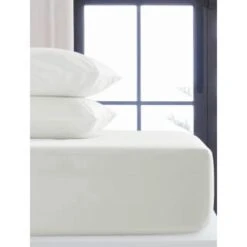 Simply Everyday King White Fitted Sheet