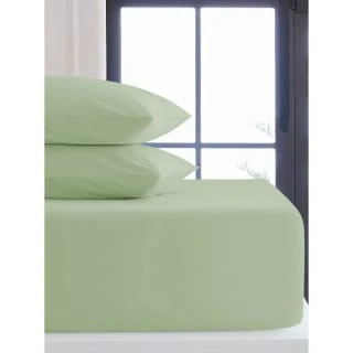 Simply Everyday Sage Double Fitted Sheet 3 Simply Everyday Sage Double Fitted Sheet